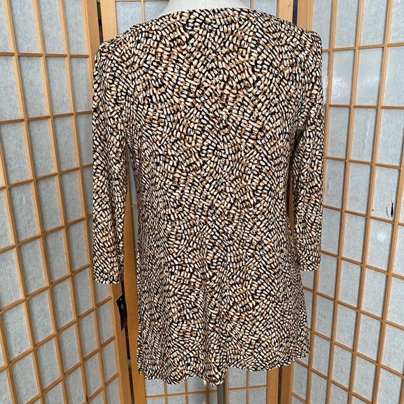 JM Collection Stretch Print Swing Top SZ PM NWT - Picture 8 of 12